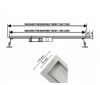 Zestaw KFA Zestaw prysznicowy podtynkowy MOZA  + AQUALINE Odpływ liniowy podłogowy 2w1 pod płytkę - 80 cm KOLOR MIEDZIANY LM04800 +5039-501-34
